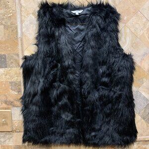Faux Fur Black Vest